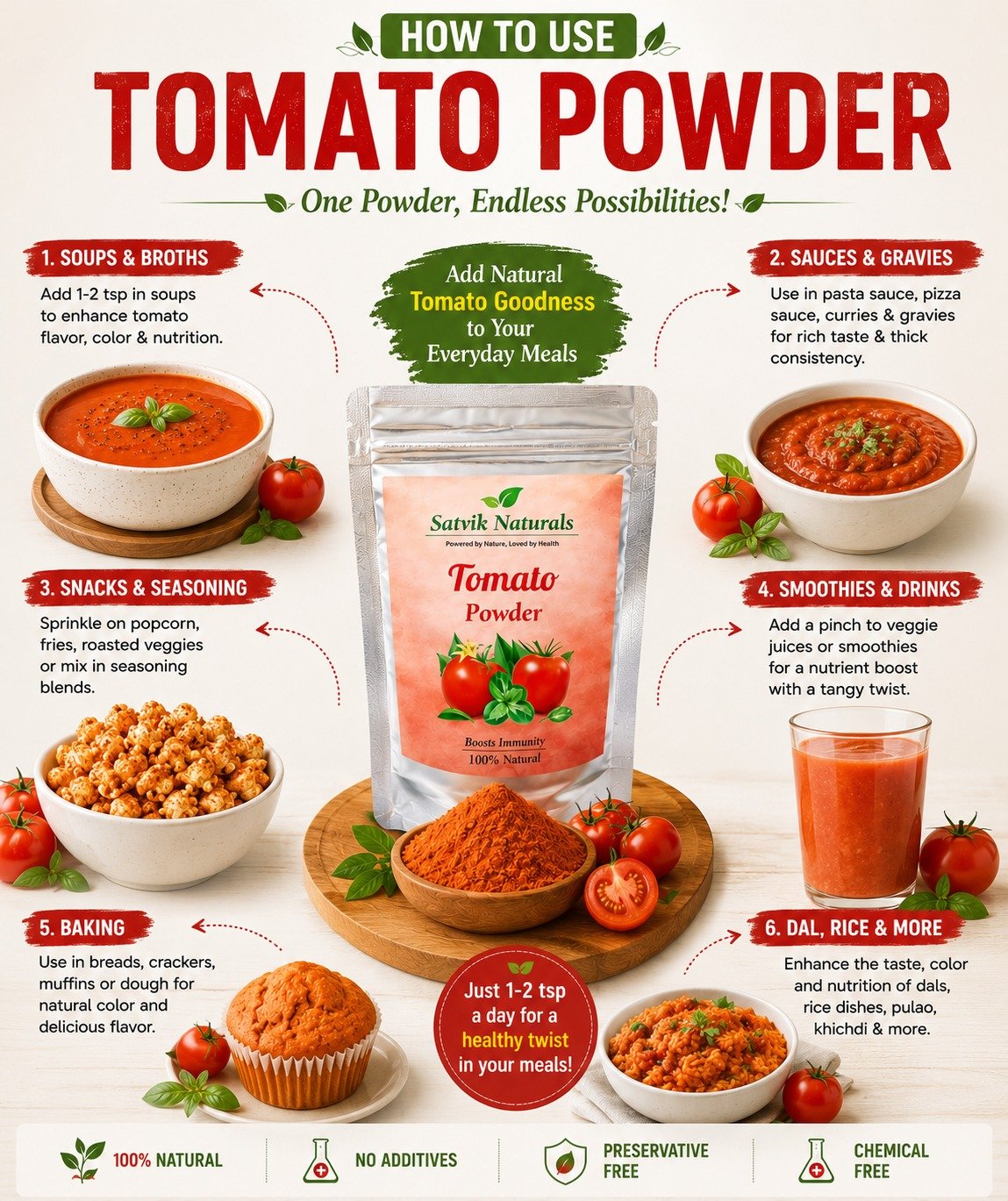 Satvik Naturals Tomato Powder - Image 3