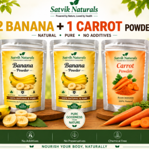 Satvik Naturals Banana & Carrot Powder Combo (2:1)