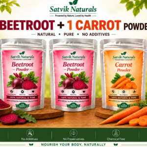 Satvik Naturals Beetroot & Carrot Powder Combo (2:1)