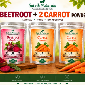 Satvik Naturals Beetroot & Carrot Powder Combo (1:2)