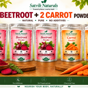 Satvik Naturals Beetroot & Carrot Powder Combo (3:2)