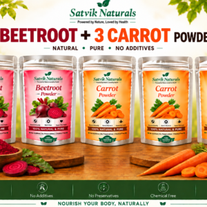 Satvik Naturals Beetroot & Carrot Powder Combo (2:3)