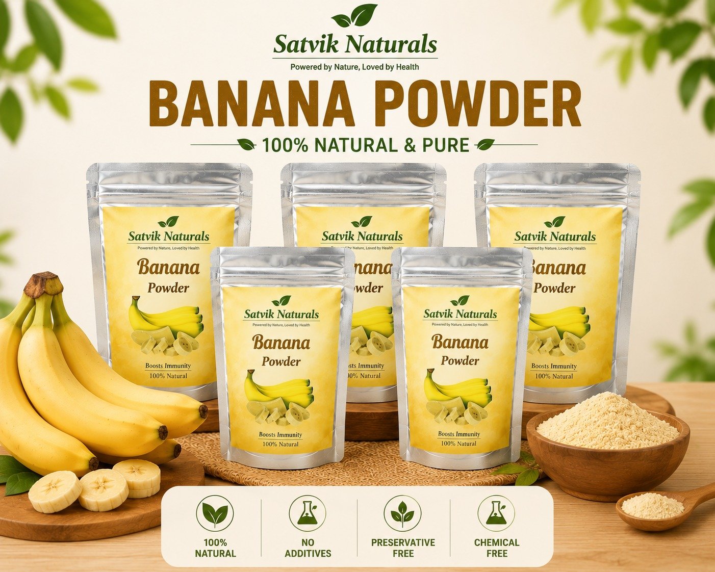 Satvik Naturals Banana Powder - Image 3