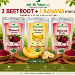 Satvik Naturals Beetroot & Banana Powder Combo (2:1)